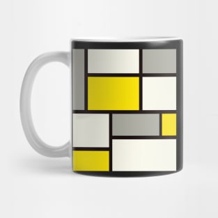 abstract geometrical Mondrian pattern Mug